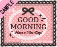 GOOD MORNING(GirlyStamp�j