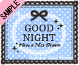 GOOD NIGHT(GirlyStamp�j